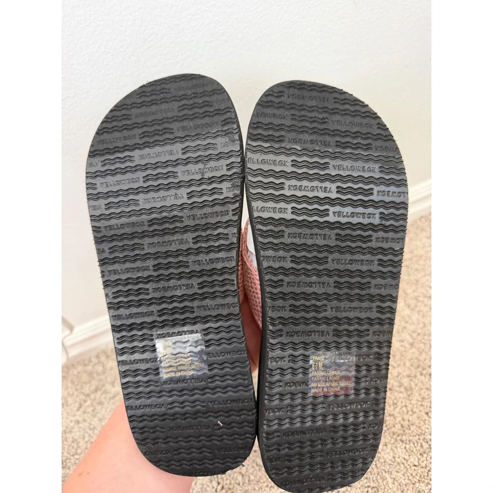 Yellow Box Frayz Flip Flops – Blush – Women's Size 6.5 – New in Box - Picture 5 of 6